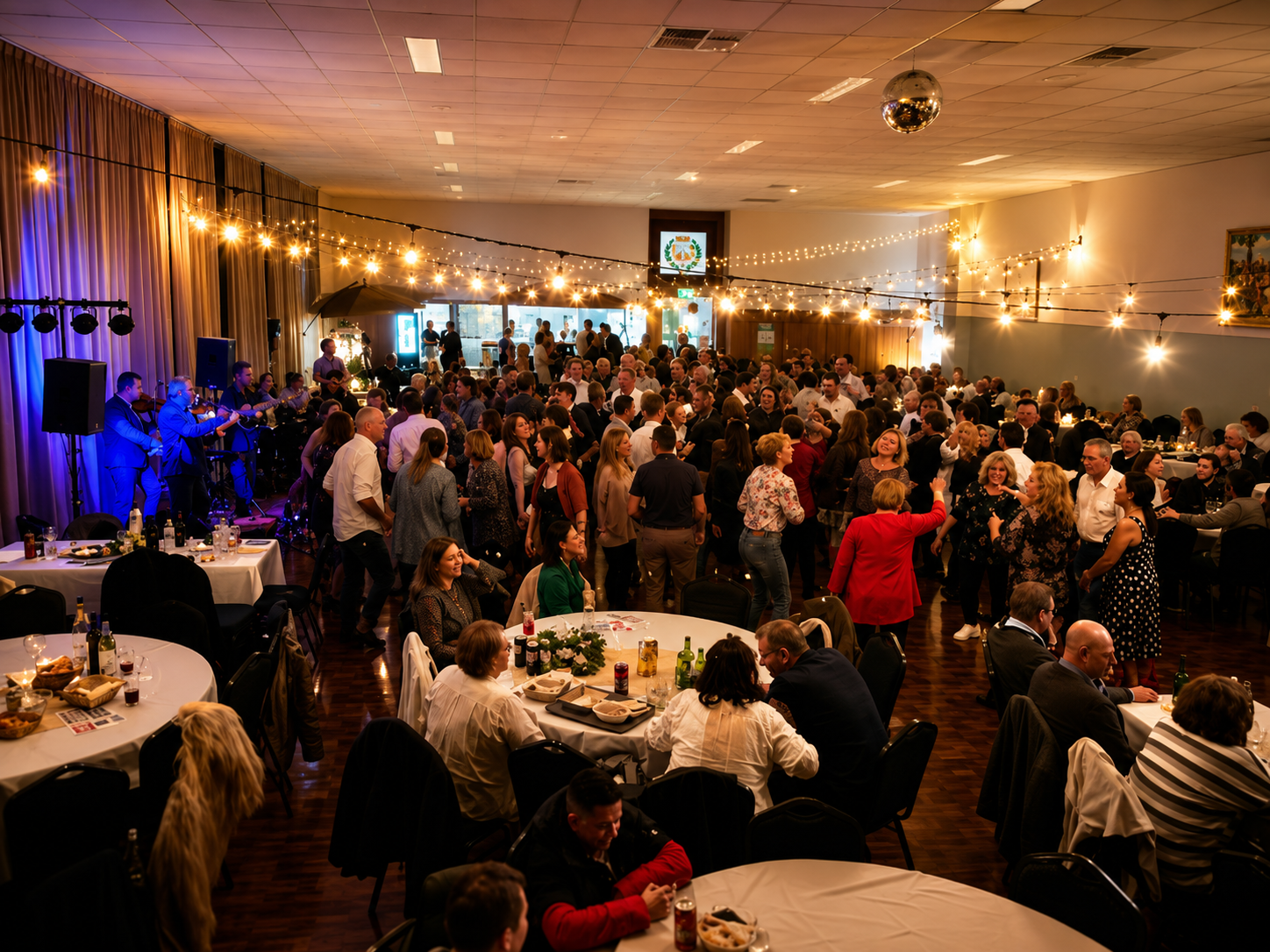 A full hall of guests at a Hungarian Community Centre event